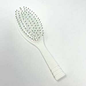 Vintage Clinique Plastic Travel Size Ball Tipped Hair Brush White 6.5” NEW